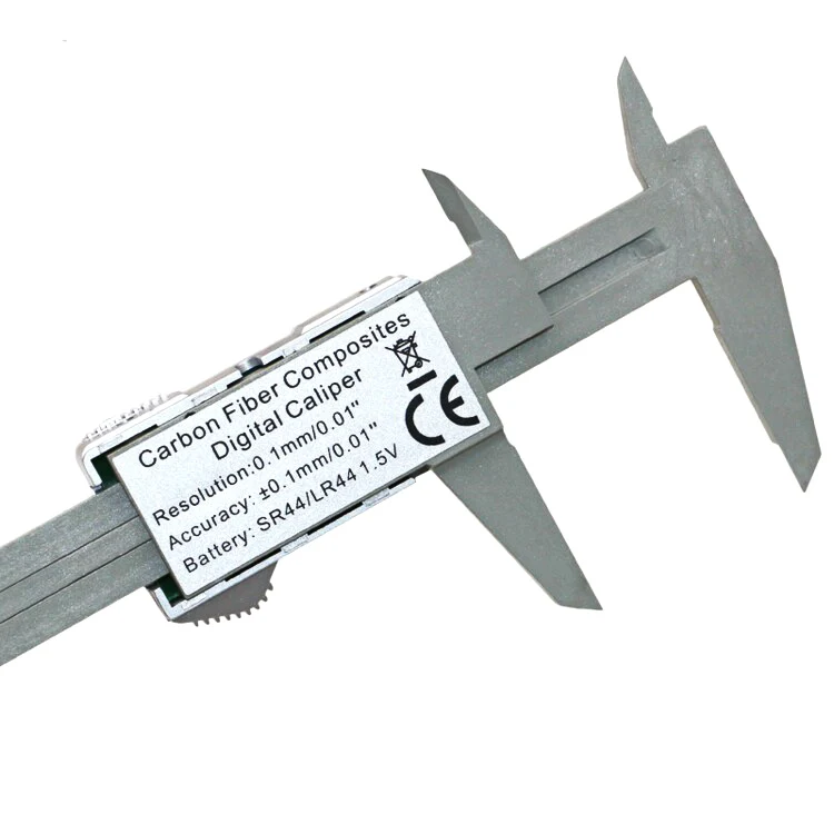6 дюймов ЖК-дисплей 150 мм Цифровой суппорт электронных углеродного волокна штангенциркуль датчик Микрометрическая модель цифровой суппорт Инструмент с коробкой