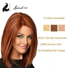 Natural Colorful I-Tip Hair Extensions #27 Straight Blonde Virgin Hair I Tip Human Hair Extensions I Tip Fusion Hair Extensions
