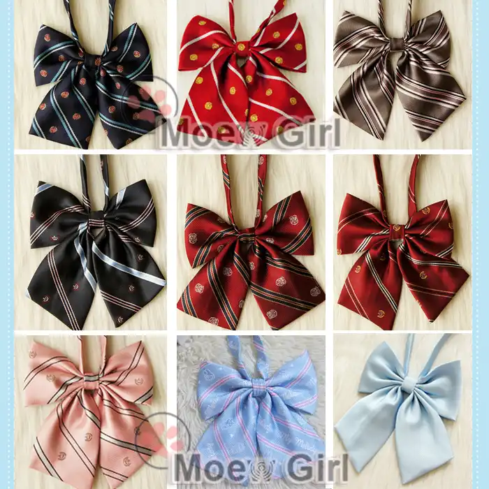 クラシック日本女子校生jk制服蝶ネクタイかわいい印刷ちょう結びロリータネクタイ9パターンコスプレ Uniform Bow Tie Bow Tiebow Tie Pattern Aliexpress