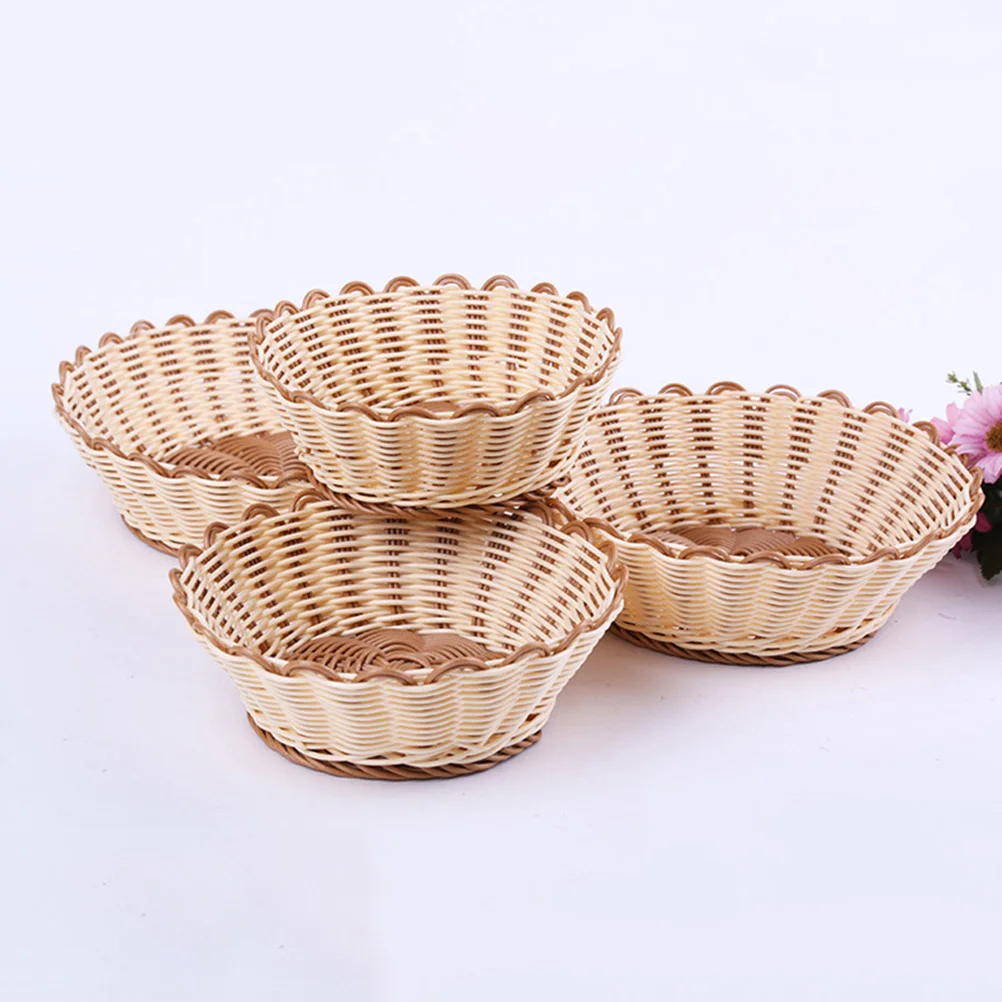 1PC Storage Basket Creative Snacks Candy Basket Desktop Bedroom Kitchen Fruit Basket Decor European Iron Hollow Storage Basket