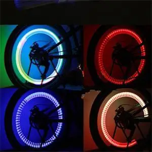 

1PC Bicycle Car Valve Caps LED Flash Tyre Wheel Valve Cap Light for Car Bike bicycle Motorbicycle Wheel Light Tire Light