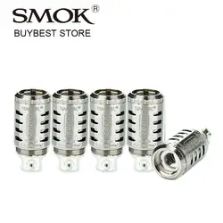 Оптовая продажа 1/2/5 пакетов smok TFV4 четверка катушки Q4 головы 0.15ohm core 40 Вт-140 Вт для курения TF-V4 танк распылителя чистый вкус 5 шт./упак