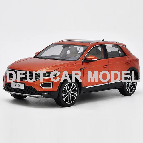 1:18 Игрушечная машина из сплава бизнес-назначения модель T-ROC 280STI автомобили авторизованный для подарка и коллекции - Цвет: 2