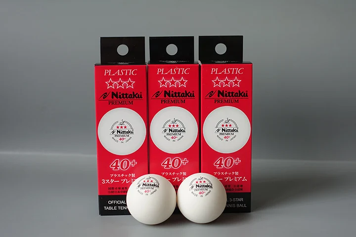 Подлинные Nittaku ITTF 3 звезды Премиум 40 + мячи для настольного тенниса пластиковый