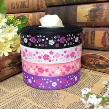 

Cherry Printing Grosgrain Ribbon 91 Meter 25mm DIY Headwear Ribbon and Bow Garment Accessories