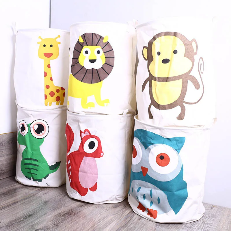 Toy Storage Barrel 1 Pc Clothes Storage Basket Folding Laundry Bag