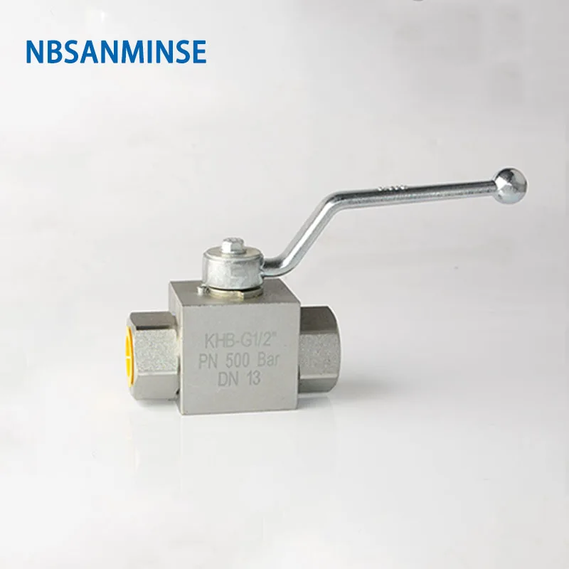 NBSANMINSE High Pressure Hydraulic Ball Valve KHB 1/8 1/4 3/8 1/2 NPT G