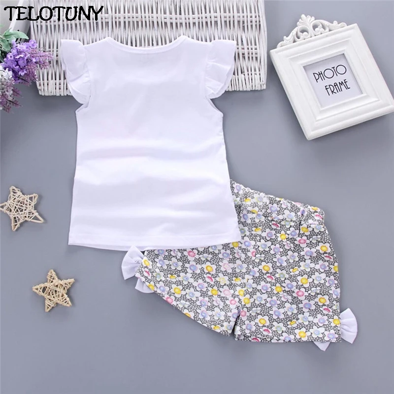 2 шт. футболка и шорты для девочек|clothes set|girls outfitsbaby girl outfit |