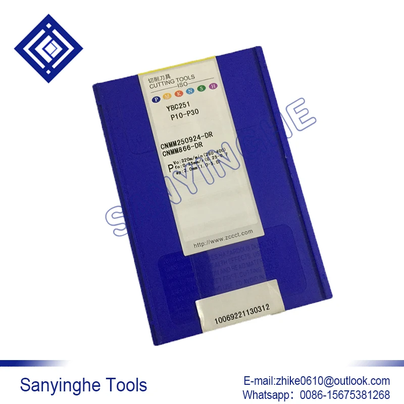 

10 шт./лот YBC251 CNMM250924-DR cnc карбидные Токарные вставки