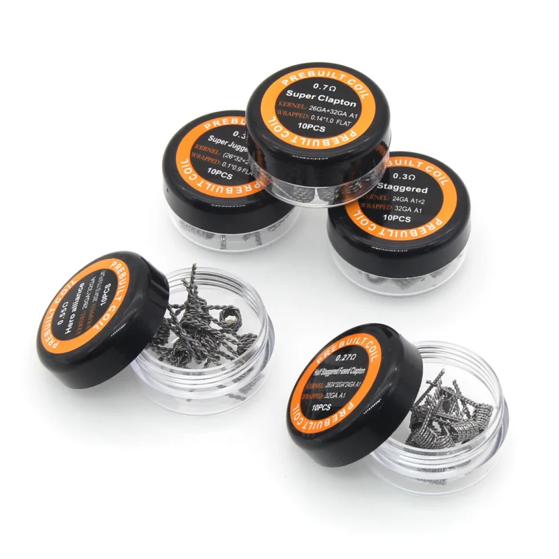 Готовые катушки Core Super Clapton/Juggernaut /Staggered /Hero Alliance/Half staggerfused Clapton для вейпа RDA