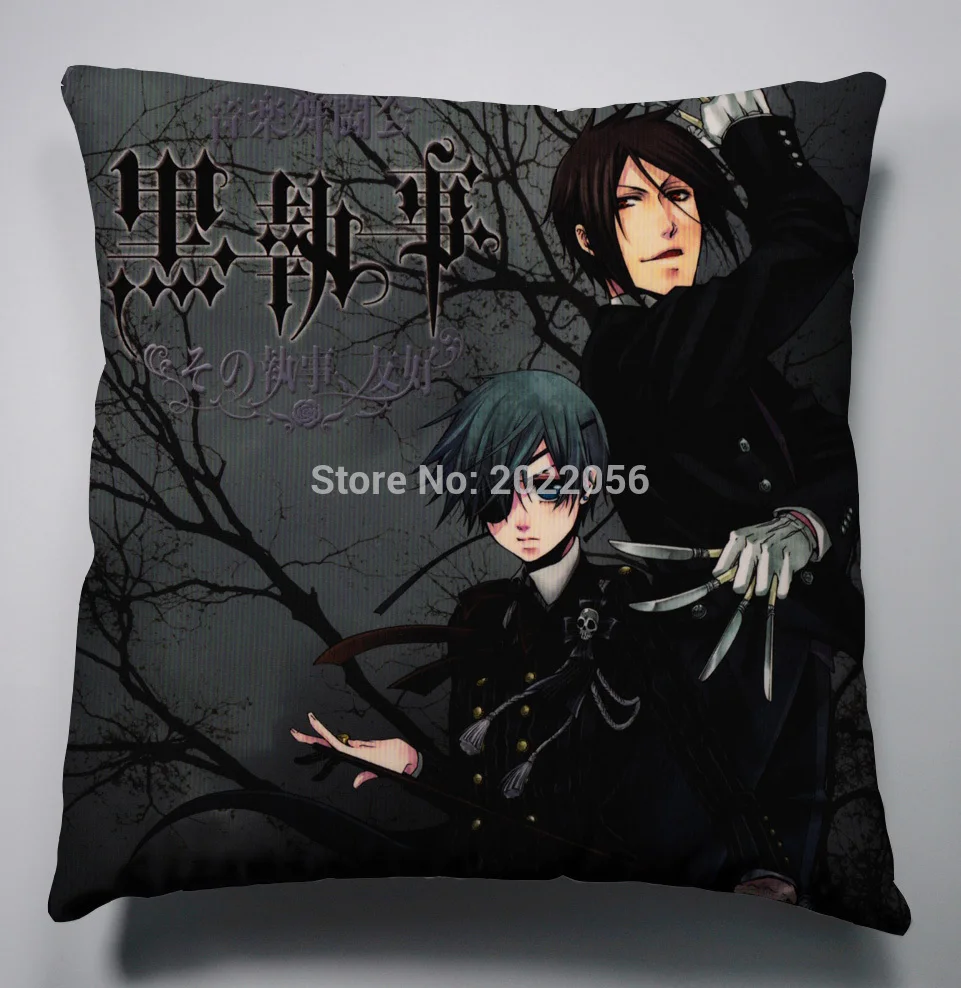 Аниме Манга Kuroshitsuji Black Butler Ciel Подушка 40х40 см наволочка чехлы на сиденья постельные принадлежности подушки 013