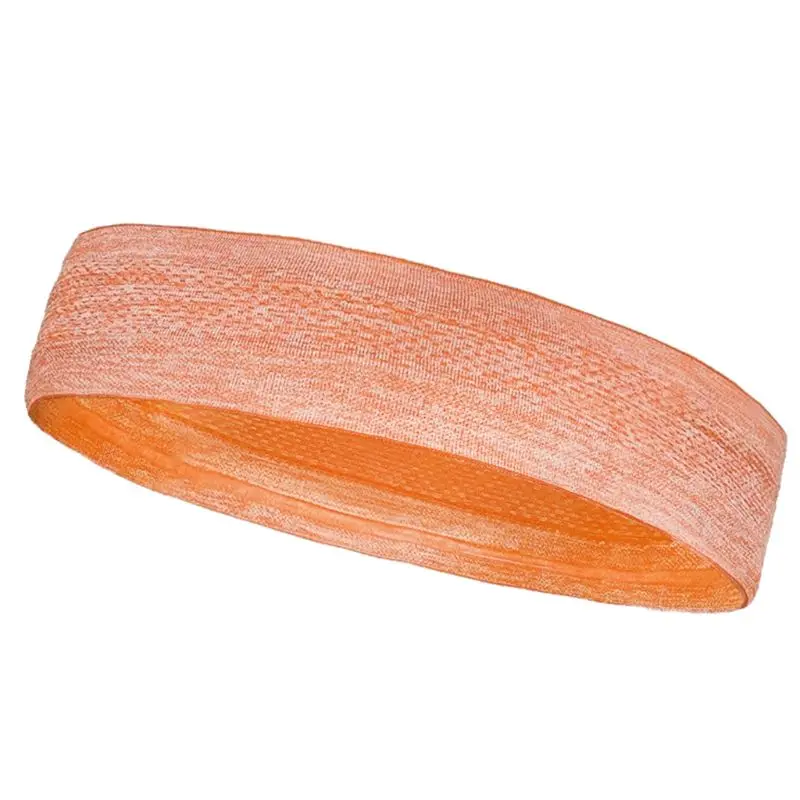 Оранжевый Head Tie Sports Headband Sweat Absorption Hair Hoop Stretchable Moisture Wicking Running Tennis Working Out Accessory - Цвет: Оранжевый
