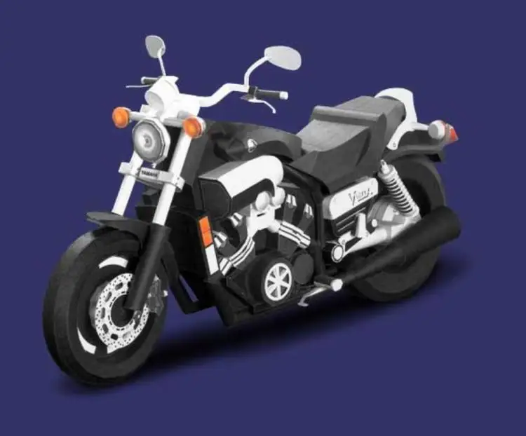 VMAX Мотоцикл 3D бумажная модель Diy|Картонные конструкторы| |