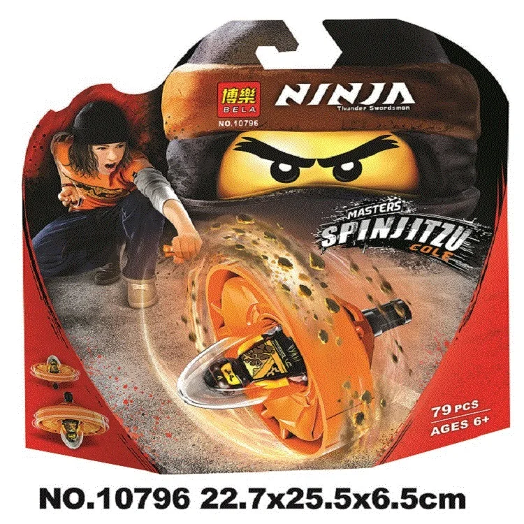 Bela 10796 79pcs Ninja Series The orange rotating flying gyroscope Building Blocks Bricks Educational Toys Gift For Children | Игрушки и