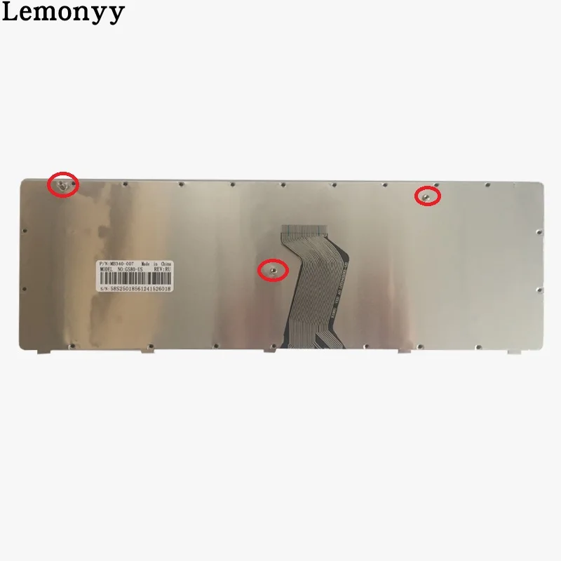 Русская новая клавиатура для LENOVO G580 Z580A G585 Z585 G590 RU черная рамка Клавиатура для ноутбука