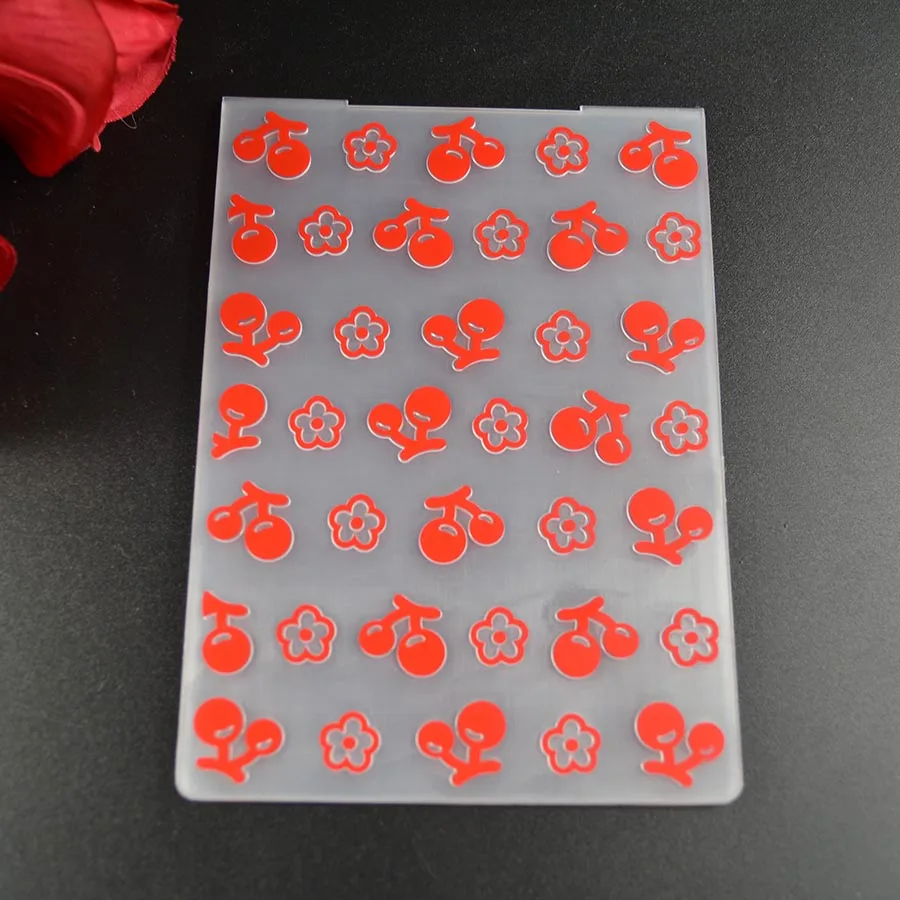 Цветок и Cherry папка для тиснения фон для DIY Скрапбукинг декоративные карточка с тиснением решений - Цвет: 606