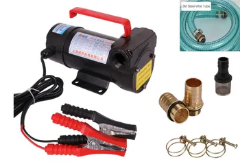 

150W DC24V 70LPM (18.5GPM) Reversible Oil Pump for Diesel Kerosene+ 3M Steel Wire Tube