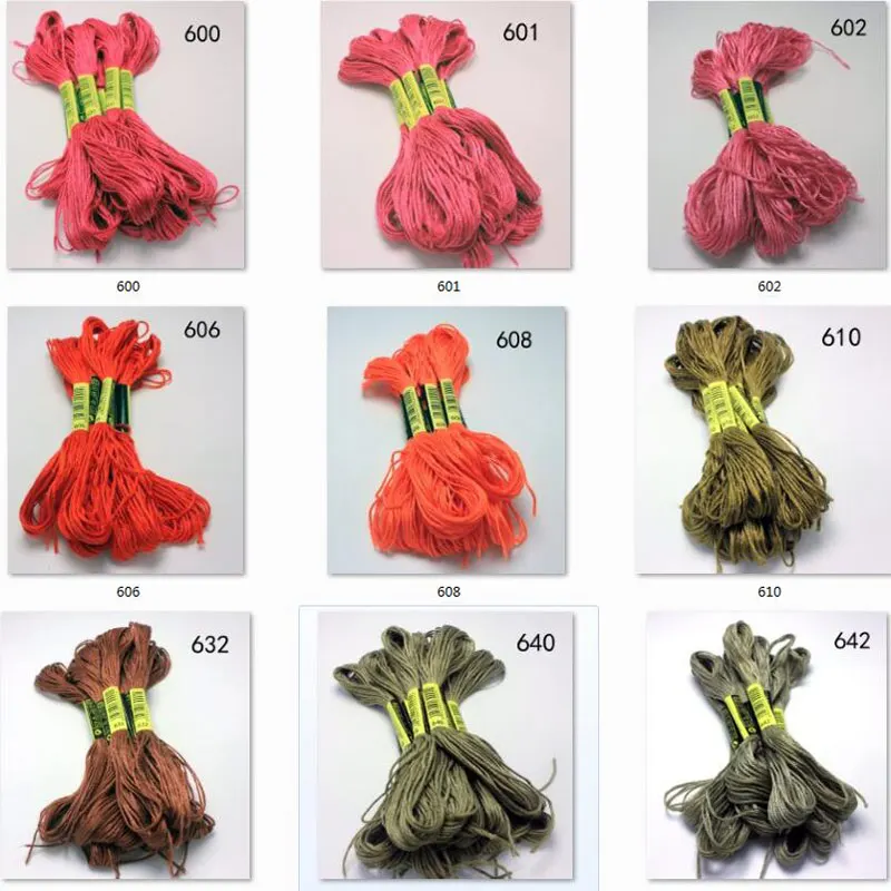 

10 pieces cross stitch threads / cross stitch embroidery thread / Custom threads colors 04