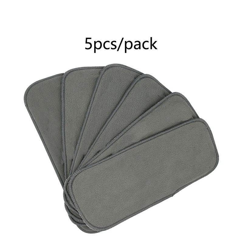 Diapers Reusable Insert Bamboo Charcoal Soft Boosters Liner Real Pocket Cloth Nappy Diaper Cover Wrap Washable Changing Liners | Мать и