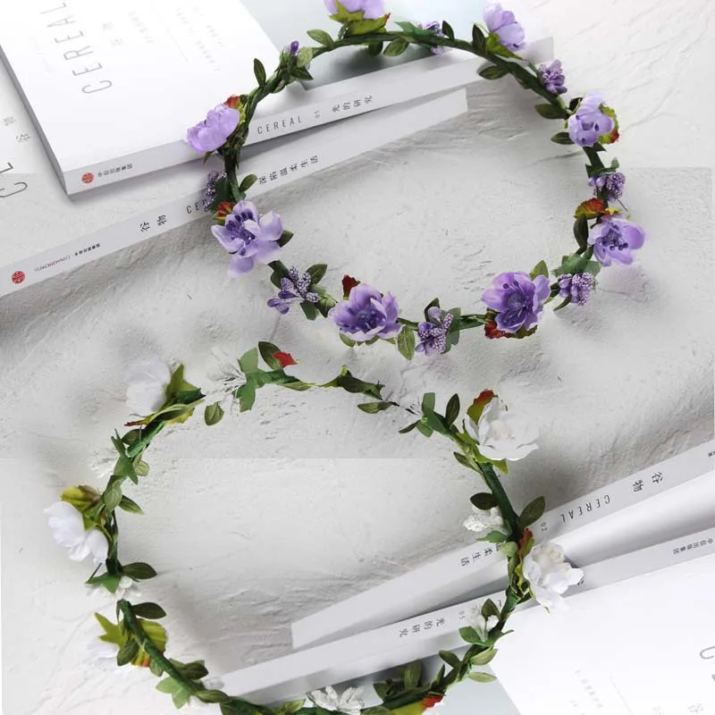 New Fashion Wedding Wreath Women Children girls Flower Bride Floral Garlands Beach holiday Headband Hair band Hair Accessories