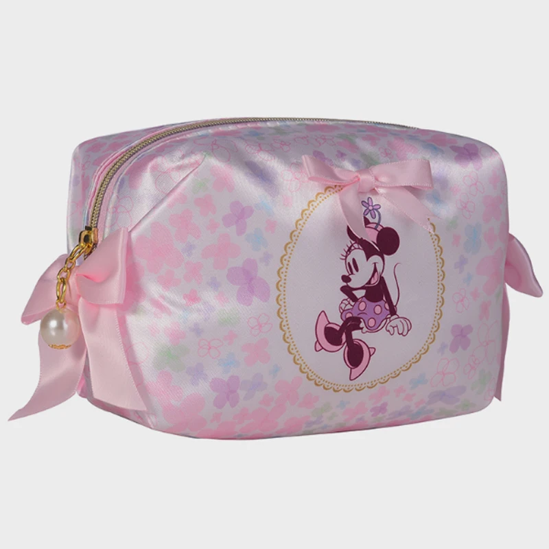 Disney органайзер сумки для косметики Минни мышь девушка для женщин Путешествия ручная сумочка косметичка кошелек на молнии клатчи хранения клатч