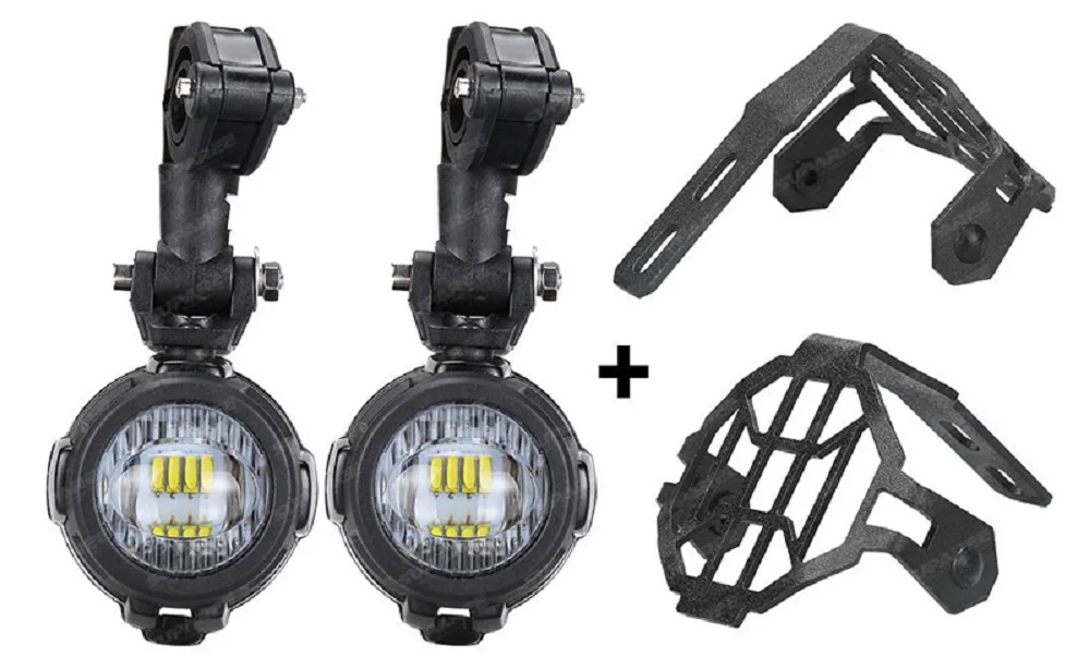 Motorcycle LED Fog Light Safety Driving Lamp with Guards for BMW R1200GS ADV_