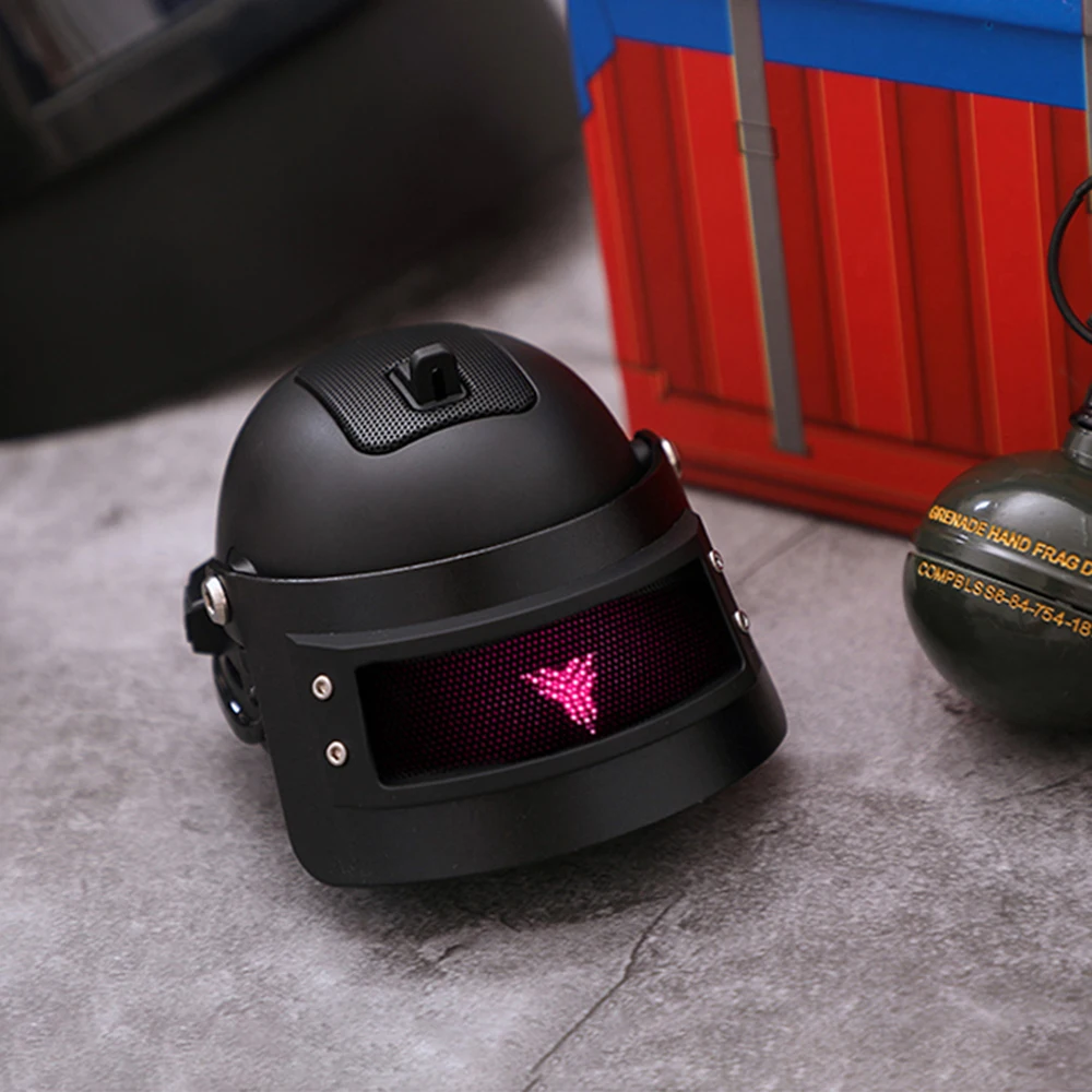 

[Boyfriend Gift] Level 3 Helmet Shape Portable Mini Metal Bluetooth Speaker Wireless Bluetooth Subwoofer Audio Dropship