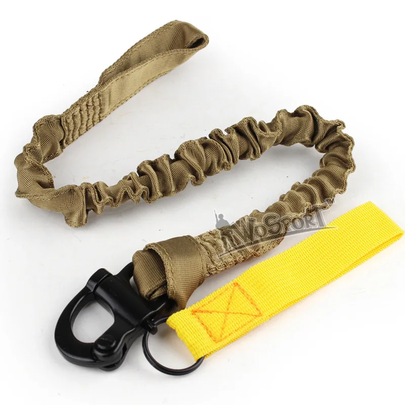 military gear airsoft accessories molle system tactical elastic safety sling Lanyard Line for climbing for hunting (11)