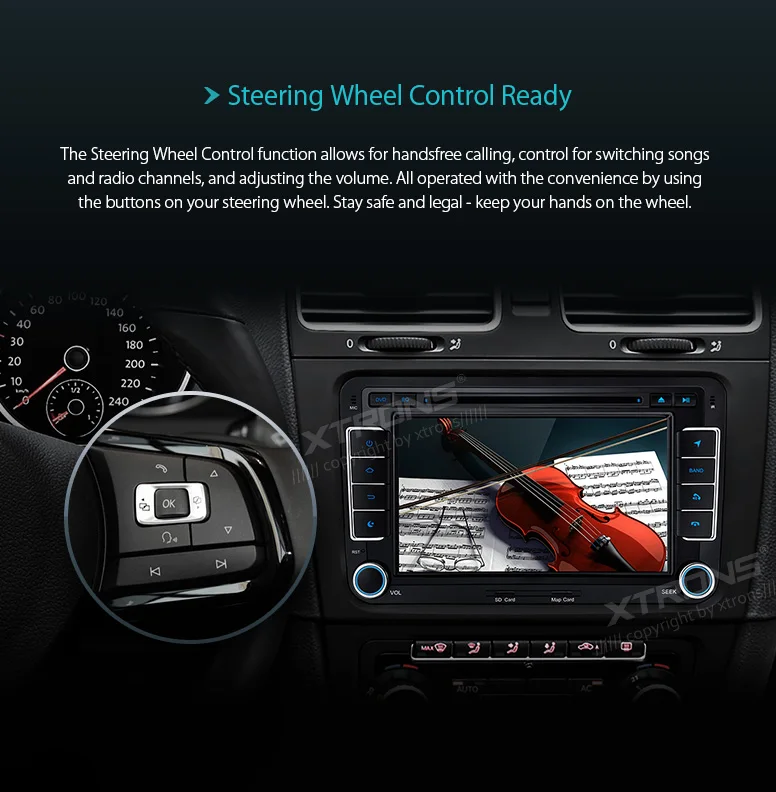 Perfect XTRONS 7" Android Head Unit Stereo Radio GPS Video Car DVD Player for Volkswagen Passat CC Eos Estate Sedan for Skoda for Seat 17