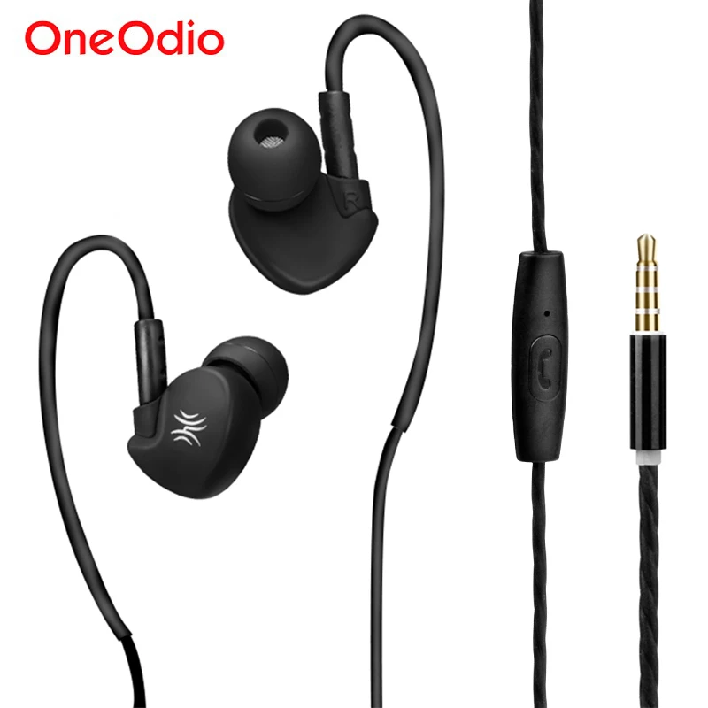 

Oneodio Stereo Earphone Ear-Hook Sport Running Headphones With Mic Super Bass Headset HIFI Noise Canceling Earbuds For MP3 Phone