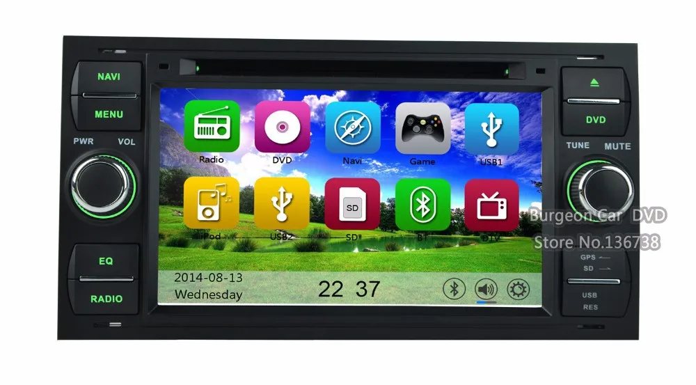 Cheap Factory price Touch screen Car DVD for Ford Transit Fiesta C-MAX Focus Mondeo Kuga Fusion 2004 2005 2006 2007 GPS Stereo Radio 27