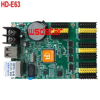 

HD-E63 4*HUB08 & 8*HUB12 1024*128 Ethernet & USB port Single and Dual color Seven-color LED display controller E63