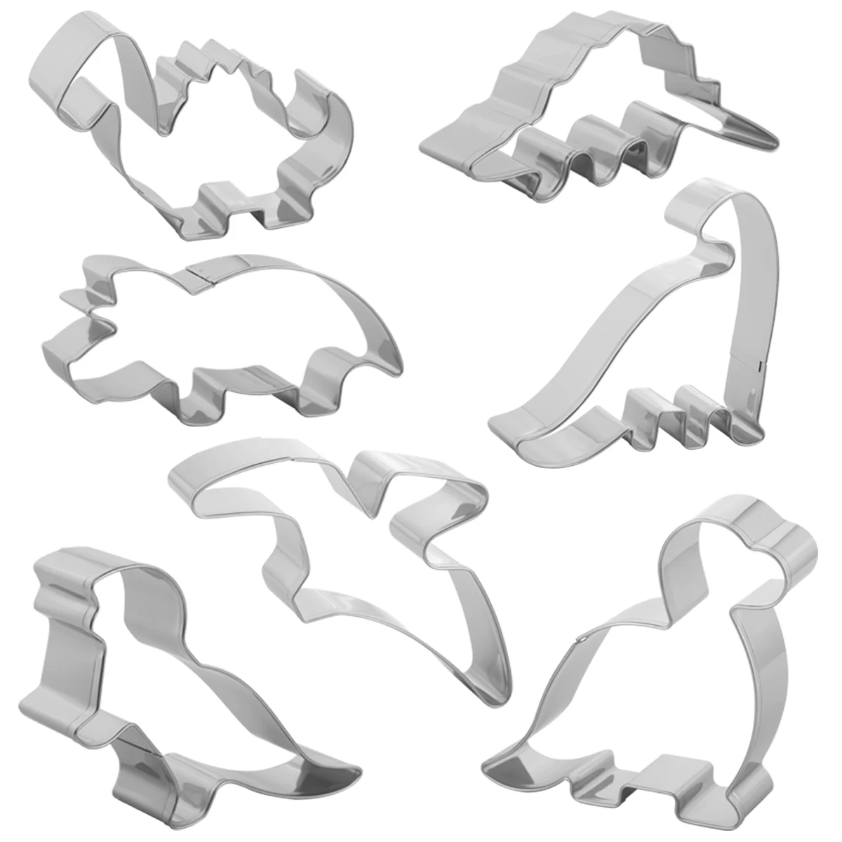 Динозавр печенья резак Set-7pcs-Pterodactyl трицератопс вокаватор Leaellynasaura Baby Dinosaur Camarasaurus