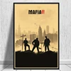 Mafia 2 3 Game Gun Car kraft paper Poster Room Dining room Office Decorative Paintings Home Decor ► Photo 3/6