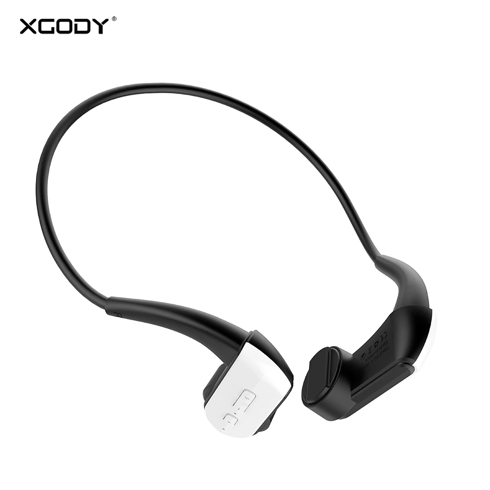 

XGODY E3 Bone Conduction Wireless Headphones with Mic Handsfree Bluetooth 4.1 Volume Control Earphone for iPhone Android Headset