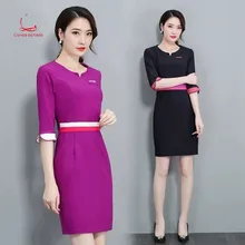 Новое летнее платье косметолога магазин здоровья рабочая одежда Женский Осенний массаж в салоне красоты клуб техник набор