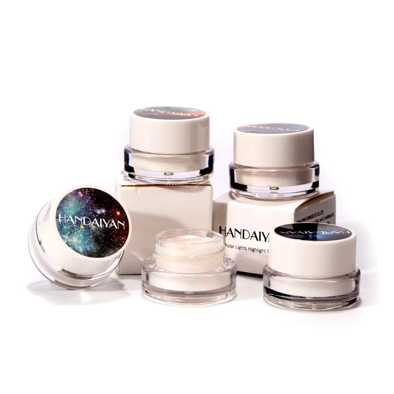 

HANDAIYAN Glitter Eyeshadow Palette Eye Lip Face Waterproof Pigments Shimmer Highlighter Cream Eye Shadow Makeup Metallic Eyesha