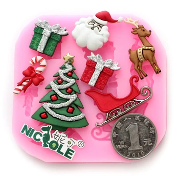 

Mini 3D series * Creative silicone mold Christmas cake decorating DIY baking mold