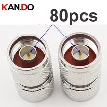 80 шт./лот telcom коаксиальный кабель Разъем для соединения узлов цепи booster использовать Кабельный разъем двойной мужской N разъем для N женщин