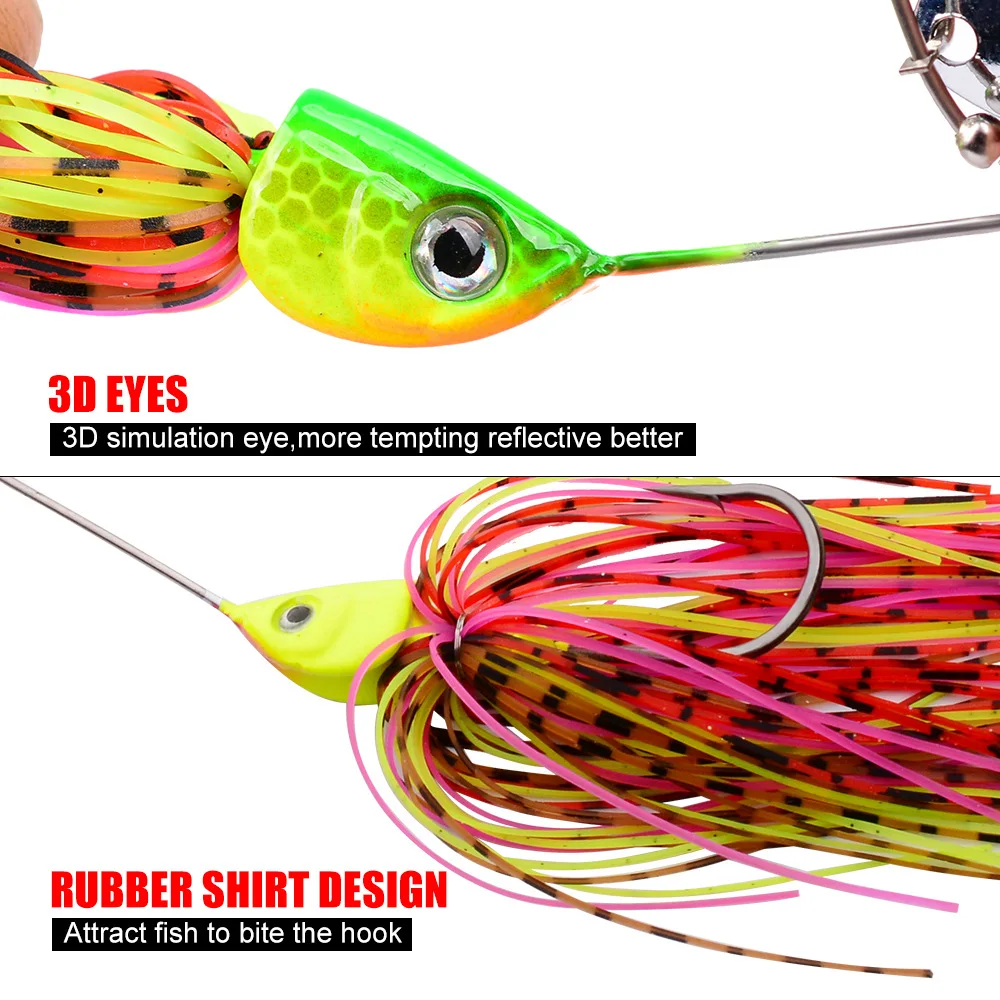 Proleurre 10g 15g 20g الدوار الطعم الصيد إغراء Buzzbait المتذبذب سبينر إغراء الثرثرة الطعم ل باس بايك العين رمادية فاتحة البحر الصيد Proleurre 10g 15g 20g الدوار الطعم الصيد إغراء Buzzbait المتذبذب سبينر إغراء الثرثرة الطعم ل باس بايك العين رمادية فاتحة البحر الصيد