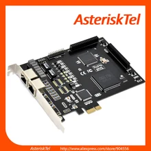 TE220-Digium card Dual Span E1/T1 card-2 порта ISDN PRI плата PCI-E шина, ISDN PRI цифровая T1/E1 карта Te220e