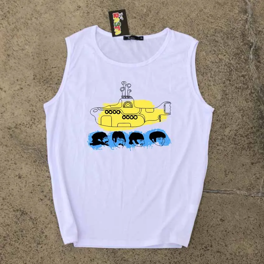 

cartoon Lennon rock music band men women boys girls sleeveless soft and comfortable tank tops