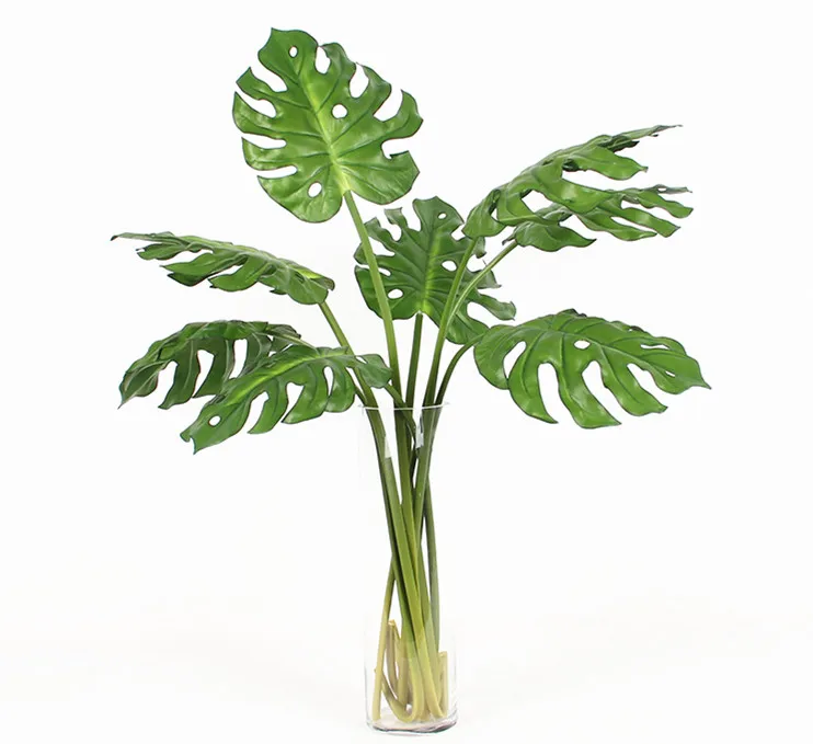 Индиго- 100 pcsTropical Разделение Philo лист в зеленый Украшение стола ягодный Искусственный Фрукты сухие ветки