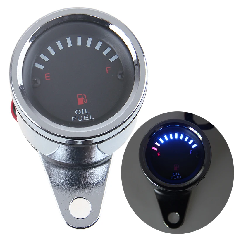 Buy 12V Universal Motorcycle Fuel Gauge Meter Digital