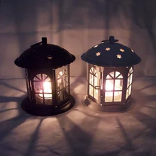 Винтажный выдолбленный Железный Подсвечник подставка для свечей Tealight подвесной фонарь клетка для птиц кованый домашний декор СВАДЕБНЫЕ КАНДЕЛЯБРЫ