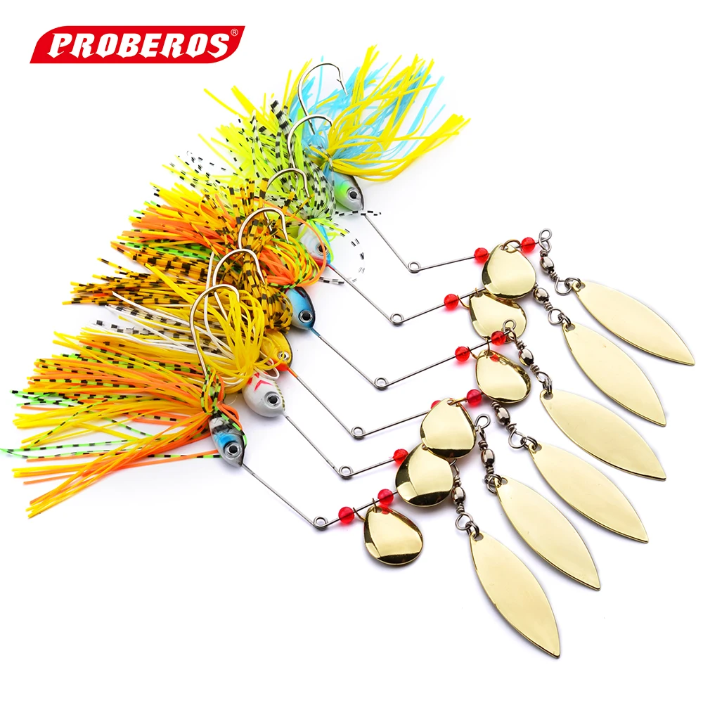New Design Fishing Tackle 6 color Spoon Lures 6pc Spinner Lure Fishing