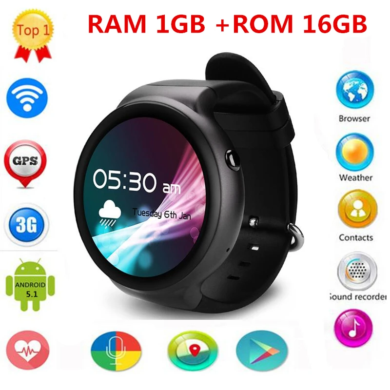 IQI I4 Смарт часы Android 5 1 Гб + 16 MTK6580 39 &quotПоддержка 3g WiFi gps сердечного ритма Bluetooth SmartWatch