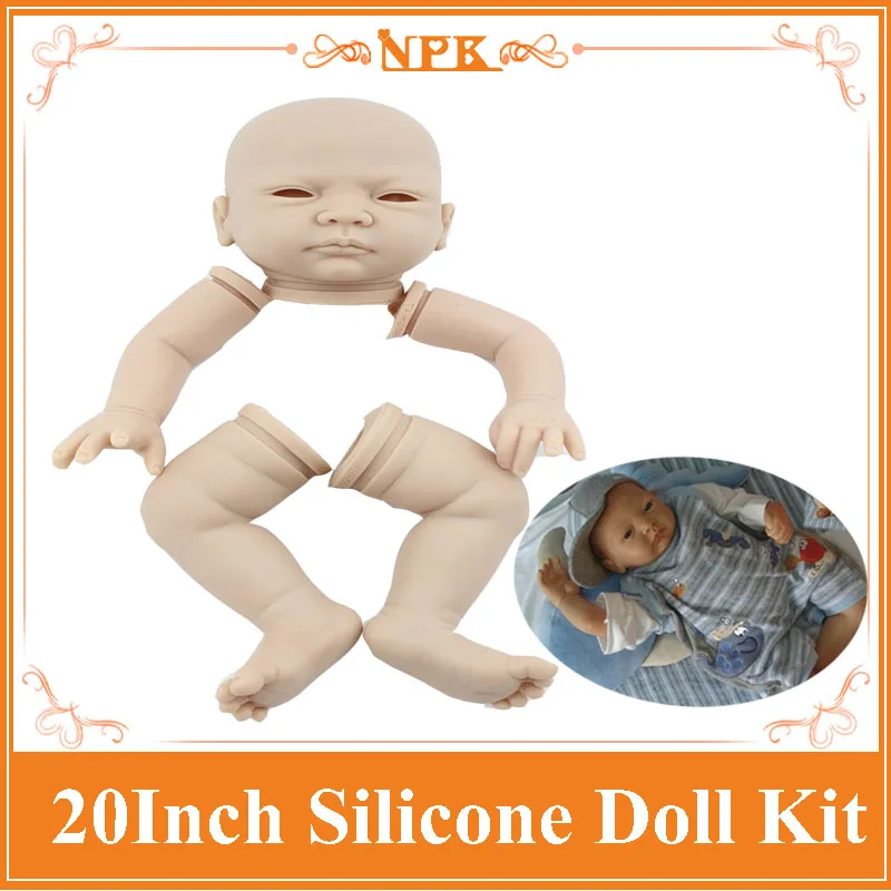 DIY Хорошее качество силикона Reborn Baby Doll наборы включая 1 голову, 2 ноги, 2 руки 2" мягкие реалистичные виниловые куклы аксессуары для детей