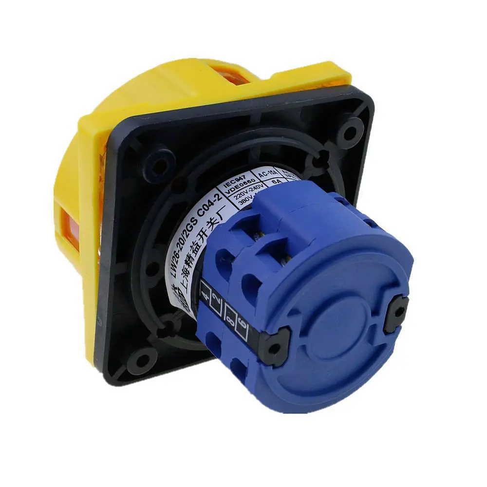 interruptor giratório do interruptor da comutação do seletor do fechamento da almofada do interruptor cam