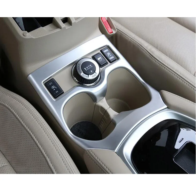 

For Nissan X-Trail Rogue Sport T32 2WD 4WD J11 2014 15 2016 ABS Chrome Interior Water Cup Holder Trim Cover Molding Accessories